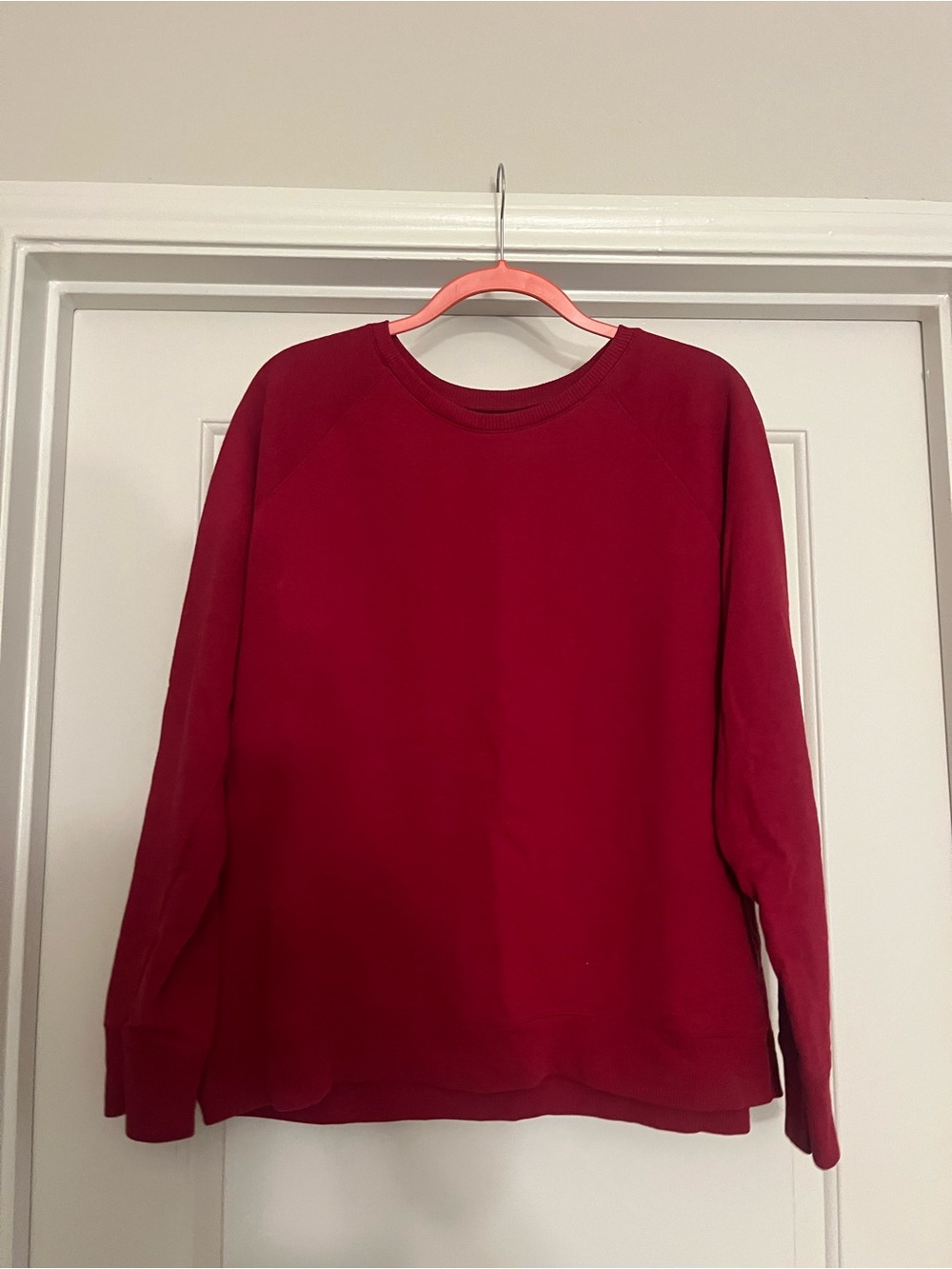 Women’s Crewneck Sweatshirt in red